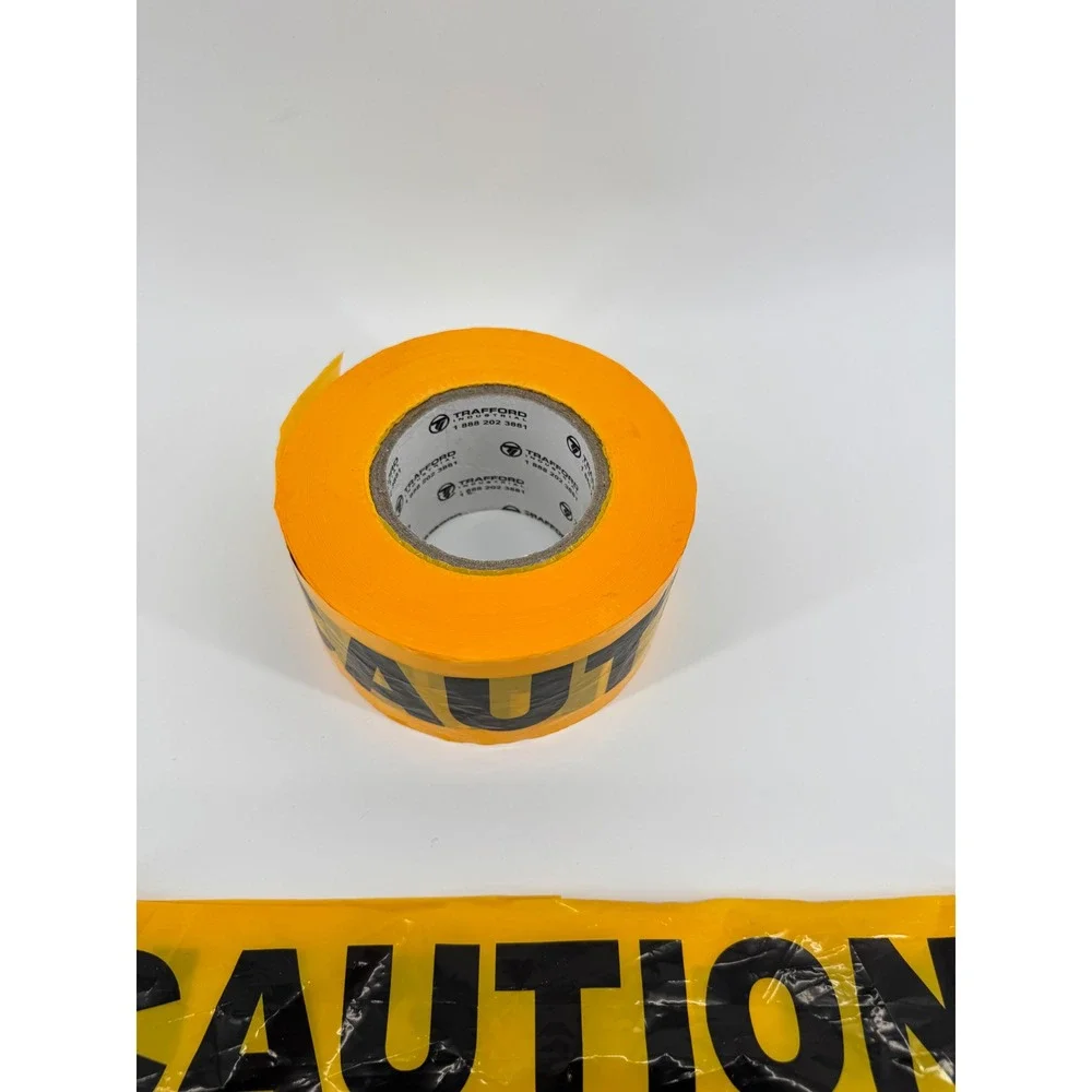 Trafford Industrial Yellow‎ Caution Barricade Tape Roll High Visibility 3 Inch